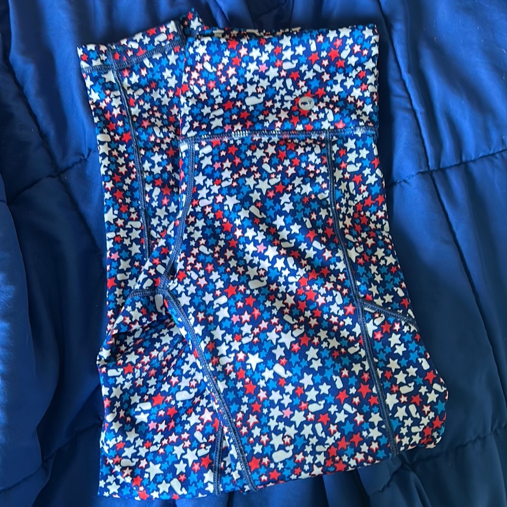 Vineyard Vines XXS Performance Stars and Whales Yoga Pants/Leggings